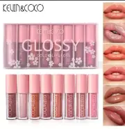 Lehman 8Pc Lip Gloss Set Soft Velvet Matte Luscious Lip Colors