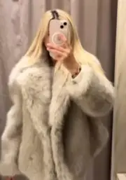 ZARA FAUX FUR JACKET ZW COLLECTION TAUPE GREY FW24/25 SIZES S M L REF. 4360/246