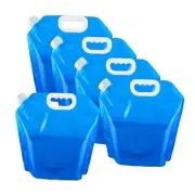 5 Pcs Collapsible Water Bottles Container Bag, 1.3 Gallon No 1.3 Gal - 5 Pcs