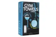2PK Jason Sports Gym Drying Cooling Outdoor Towel Set w Reusable Tube Aqua