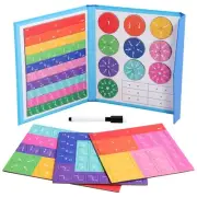 Learning Math Toys Fraction Book Set Arithmetic Learning Educational Toys 12606