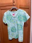 Women's Fresh Produce Light Blue Geometric Top- Small-New with Tags