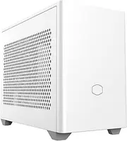 Cooler Master NR200 White Mini-ITX PC Case, 330mm Horizontal Triple-Slot Mount GPU, 240mm|280mm AIO, SFX PSU 130mm, Compatible RX 7900 XTX|4080 Super, Vented Panels, DIY