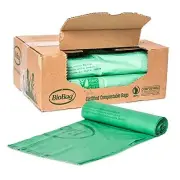 32 Gallon Compostable BioBag Trash Bags - 120 Bags/case