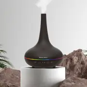 Essential Oil Diffuser Ultrasonic Humidifier 200ML 3 Oils 15 x 15 x 20cm Dark Wood Grain
