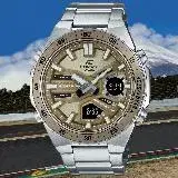 在飛比找遠傳friDay購物優惠-CASIO EDIFICE 長效電池壽命 運動風雙顯腕錶 E