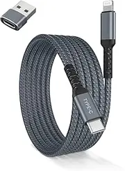 Basesailor for iPhone 14 13 Charger Cable 3M,USB C to Lightning Cable with USB A Adapter Fast Charging Power Cord for Apple iPhone 12 11 Pro Max Plus XS XR X 8 7 6 Plus 5 SE,iPad 9 8th 9th Generation