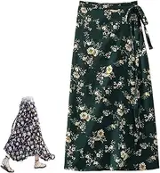 [Generic] Thneed Wrap Pants, Thneed Beach Wrap Pants, Women's Tie Front and Back One Piece Skirt