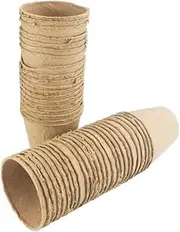 500PCS Nursery Pots Biodegradable Paper Pulp Peat Pots Plant Garden Seed Starter