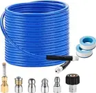 Pressure Washer Sewer Jetter Kit - 100Ft X1/4" Hydro Drain Jetter Cleaner Hose,