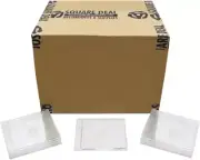 (300) CD Jewel Boxes - Clear Slim 7mm CD-5 Import Single J-Card Cases #CDBS78