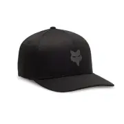 Fox Racing Men's Fox Head Tech Flexfit Hat Color BLK/CHAR