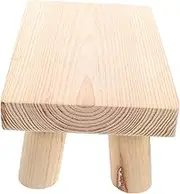 DONFAMDS Wooden Foot Stool for Lightweight Portable Step Stool Safe and Design for Easy Relocation for Dressing Table Bathroom and Use