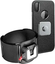 Armband Phone Holder - Stainless Steel Wristband Phone Holder | 360° Rotating Workout Mobile Phone Case, Multifunctional Mobile Phone Armband for Running, Hiking, Cycling, Fitness, Walking