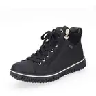Rieker Tex Ladies Water Resistant Fleece Lined Lace Up Boots Twin Zips Black