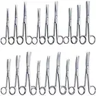 18 Medical Surgical Operating Dissecting Straight Curved Scissors 4.5"+5.5"+6.5"