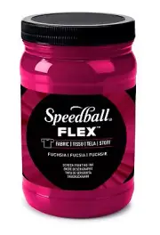 Speedball Flex Screen Printing Fabric Ink 32oz-Fuchsia FLXINK32-45232