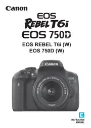 Canon EOS-750D Rebel T6i Advanced User Manual 414 Pages Coil Bound