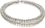 [PearlsOnly] Julienne White 6-7mm Double Strand A Quality Freshwater Cultured Pearl Necklace