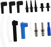 SUPVOX 16pcs Brake Fluid Replacement Tool Kit Oil Bleeder Pump Air Quick Exchange Connector for Car Accessories and Maintenance