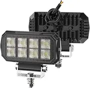 Spotlights Outdoor - LED Light Pods | 3.5 Inch Waterproof Square LED Ditch Lights | Pod Lights | Shockproof Offroad Lighting for Truck Motorcycle Golf Cart Trailer Tractor Snow Plow Camping