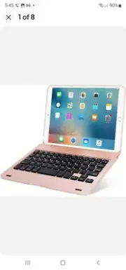 ONHI WIRELESS TABLET KEYBOARD FOR IPAD MINI 1/2/3 ROSE GOLD no usb cord UNS NIB
