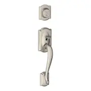 Schlage F92-CAM Camelot Exterior One-Sided Dummy Handleset - - Nickel
