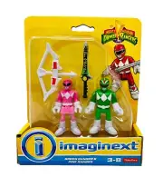 Fisher-Price Imaginext Power Rangers PINK & GREEN Figures NEW