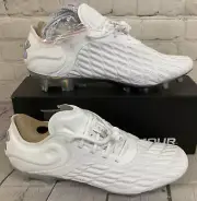 Under Armour 3027160-100 Clone Mag 3.0 FG Softball Cleats White Grey US 11