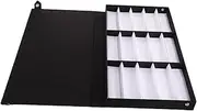 [GLSTOY] Slot Sunglasses Organizer Box Durable Multi Use Storage for Glasses and Accessories Compact Design for Home and Travel Eyewear Holder and Jewelry Display