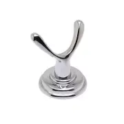 Berenson Jefferson Collection Double Robe Hook, Polished Chrome
