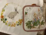 New w Tags Beatrix Potter "Tale of Peter Rabbit" Towel&Oven Mitt -Cynthia Rowley