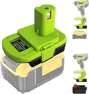 DM18RL for Dewalt for Milwaukee to for Ryobi Adapter,Converts for Dewalt 20V 60V &for Milwaukee 18V M18 Battery to Work for Ryobi 18V Cordless Power Tool,with USB Port