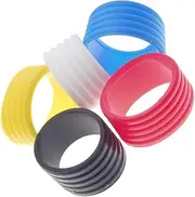 5Pcs Elastic Racket Rings Reusable Overgrip Protector for Tennis Badminton Compact Lightweight Grip Bands for Enhanced Performance Versatile Sports Gear Accessories