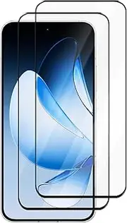 2 Pack Compatible for OPPO Reno 13 Pro 5G Tempered Glass Screen Protector,9H Hardness,High Definition Anti-Scratch Bubble Free