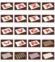 Ambesonne Place Mats 4 Piece Set Fabric Placemats for Dining Room Kitchen Table