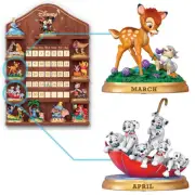 Bradford Exchange Disney Magical Moments Perpetual Calendar Figurines MAR/APR #2