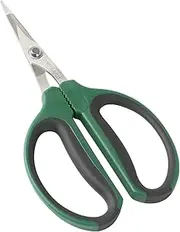 CastleGreens 6-Inch Stainless Steel Garden Bonsai Pruning Shears with 40mm Straight Blade Pruners Anti-Slip Softgrip Micro-Tip Snip