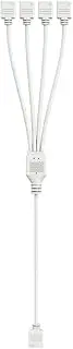 ARGB Splitter 5V 3PIN Connector 1 to 2/3/4 Multi Splitter Synchronization Tensile Anti, for PC Light Strip Fans