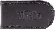 Big Skinny Men's Leather Magnetic Slim Cash Clip, Black
