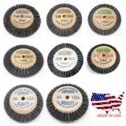 Cocker Weber Bristle Brushes Wooden Hub Assorted Original USA Jewelry Polishing
