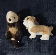 Aurora Miyoni Sea Otter & Pembroke Welsh Corgi Plush NWT