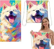 Ultra Soft Beach Towel, Quick Dry Gym Rag, Sandproof Travel Blanket Absorbent Hotel Towel, Foldable Portable Towels Perfect for Pool, Camping, Spa, Beach, 1 Piece