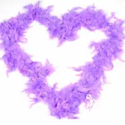 Light Purple 2m Feather Boa Fluffy Party Scarf Fancy Dress Up Costume Wedding Decor DIY Craft