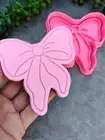 Ribbon Bow Cookie Fondant Embosser Stamp and Cookie Cutter