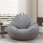 Bean Bag Chair Cover,Adults Large High Back Bean Bag Sofa Cover Recliner Gaming