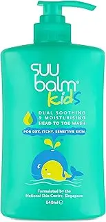 Suu Balm Kids - Soothing Moisturiser Cream Body Wash - Eczema, Psoriasis, Dry, Sensitive Skin Treatment (840ml) 1 count (Pack of 1)