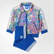 nwt Adidas FIREBIRD PRINTED AOP Track Suit sweat shirt Jacket-Pant~KIDS size 18M