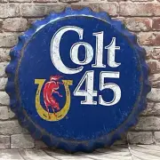 Large Colt 45 Malt Liquor Bottle Cap - 16" Diameter - Made in the USA