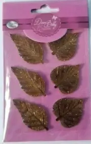 CraftbuddyUS DBG01SA Mixed Resin Self Adhesive Leaf Gems AMBER, DIY, Cards